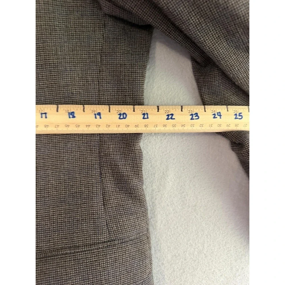 Lauren Ralph Lauren Blazer Sport Coat Mens 42L Brown Check Tweed Stretch‎ Jacket